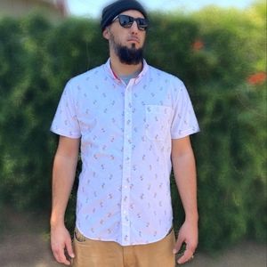 Disney Mickey Mouse Button Down Collared Shirt